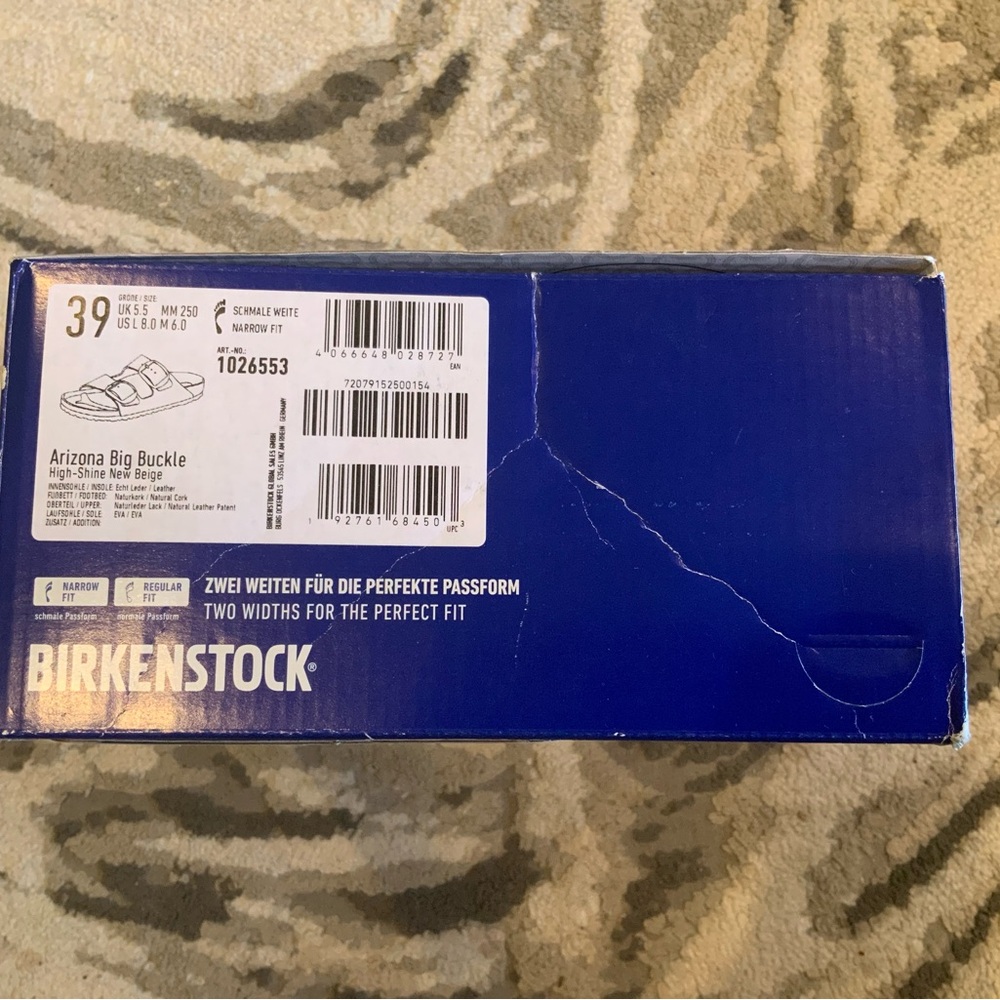 Birkenstock Arizona Big Buckle Blue Box